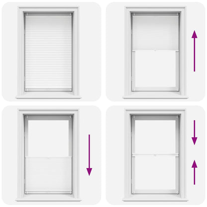 vidaXL Store plissé occultant 70 x 125 cm Blanc