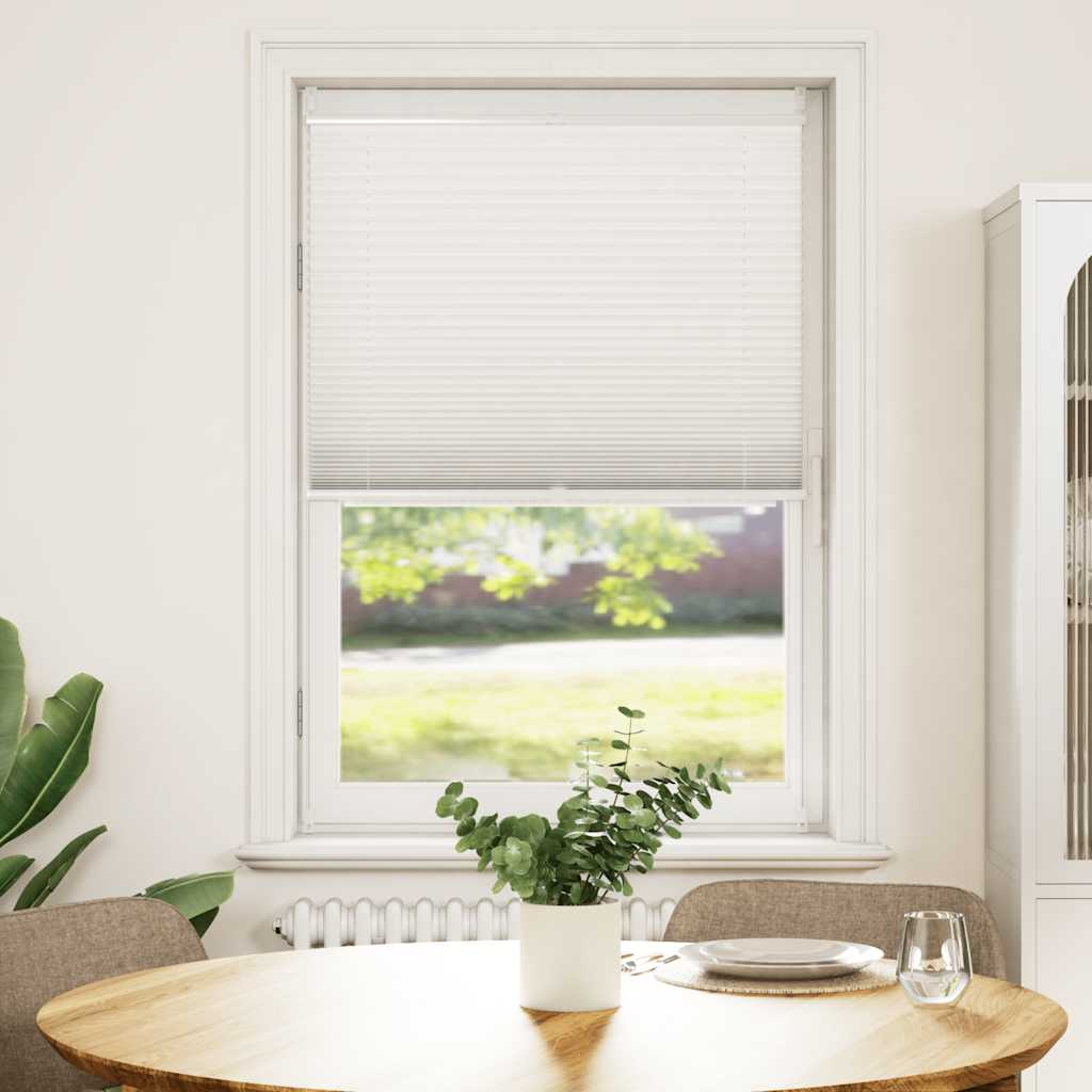 vidaXL Store plissé occultant 70 x 125 cm Blanc