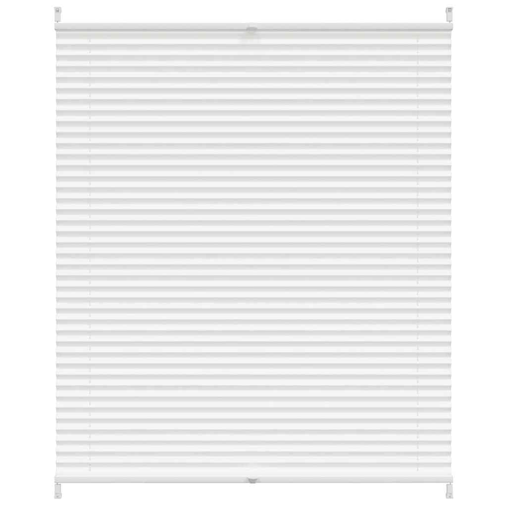 vidaXL Store plissé occultant 100x125 cm Blanc