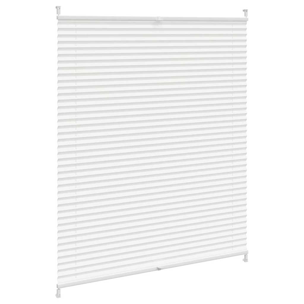 vidaXL Store plissé occultant 100x125 cm Blanc