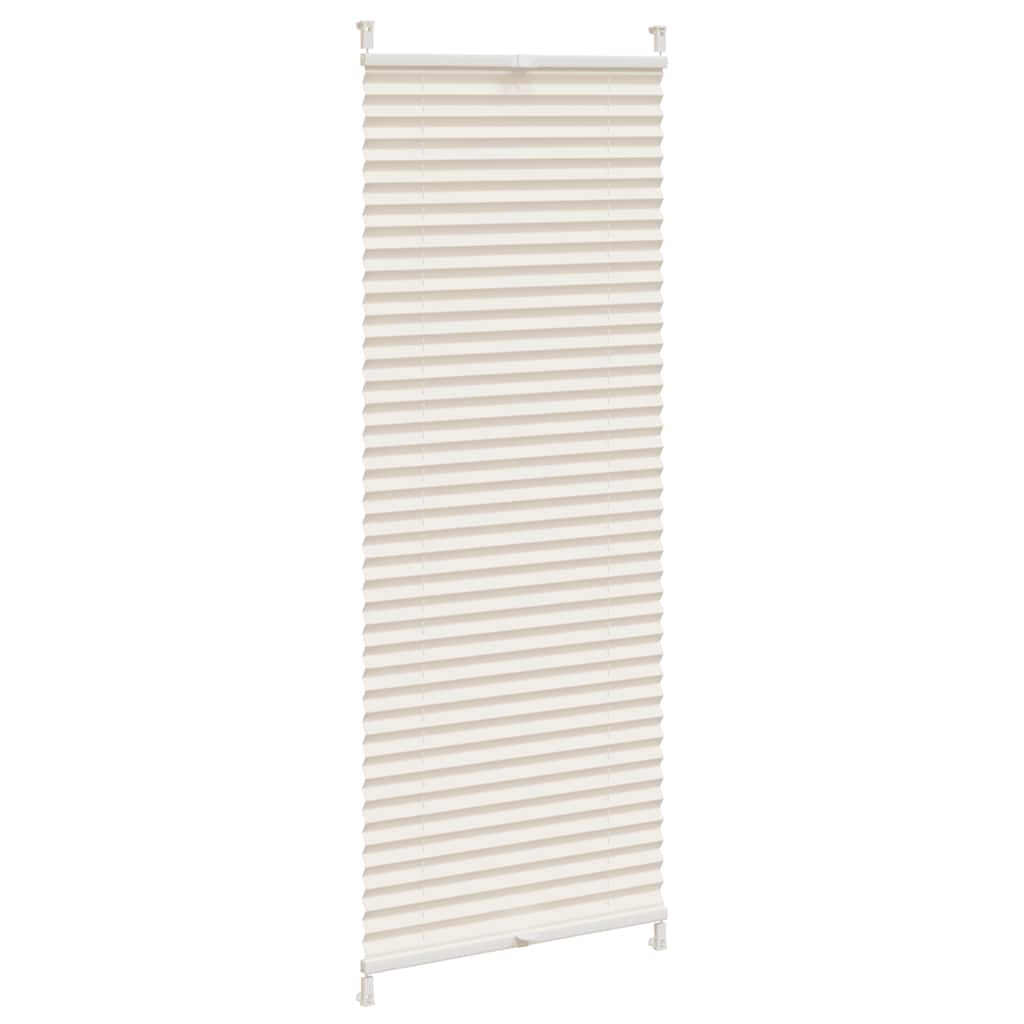 Store plissé enrouleur plissé 60x100cm Crème