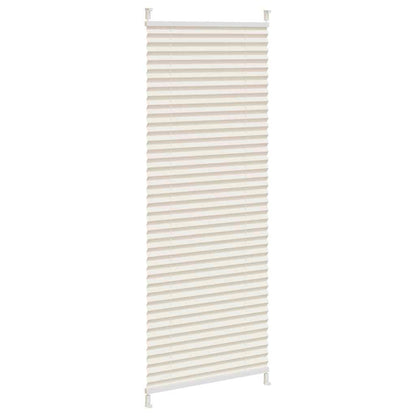 Store plissé enrouleur plissé 60x100cm Crème