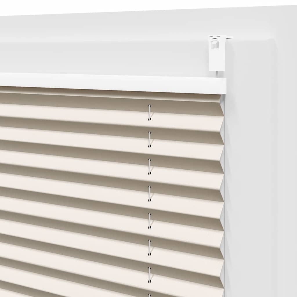 Store plissé enrouleur plissé 60x100cm Crème