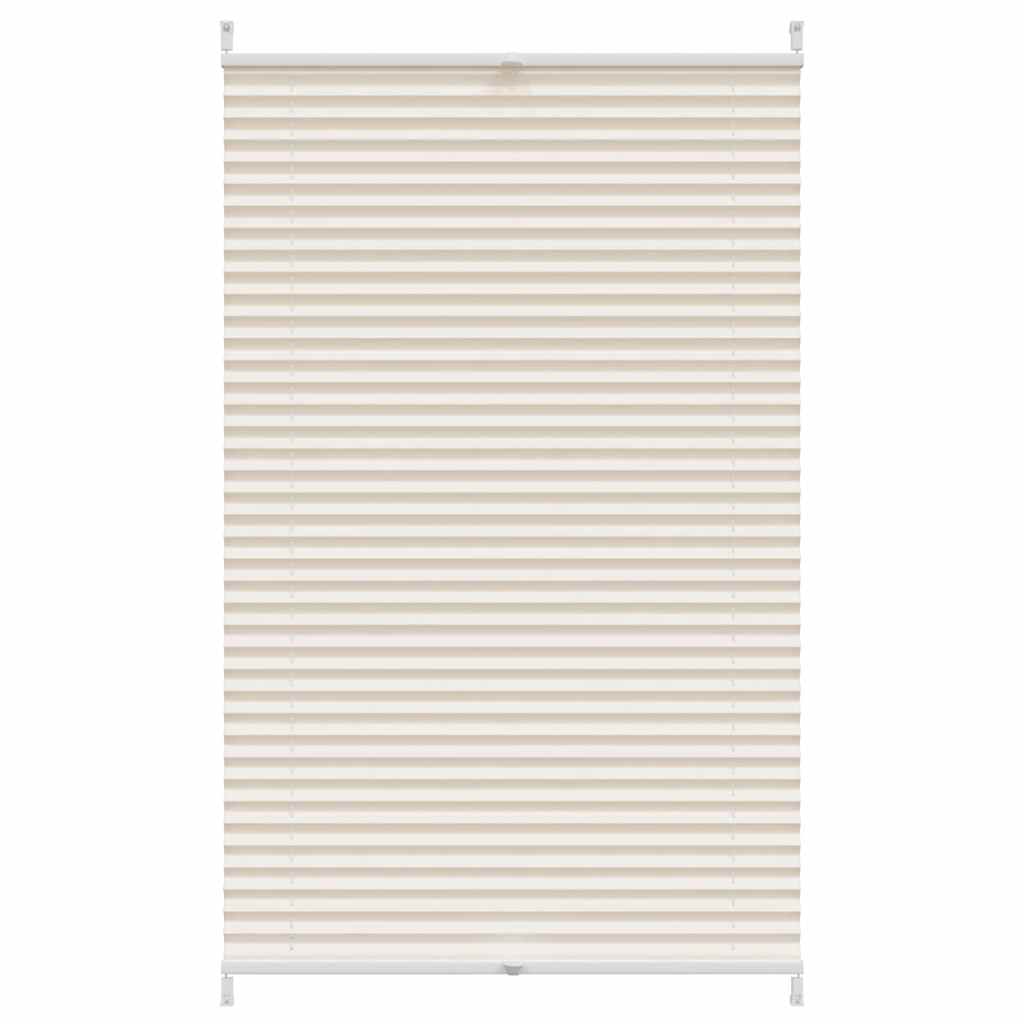 Store plissé enrouleur plissé 70x125cm Crème