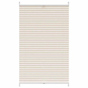 Store plissé enrouleur plissé 70x125cm Crème