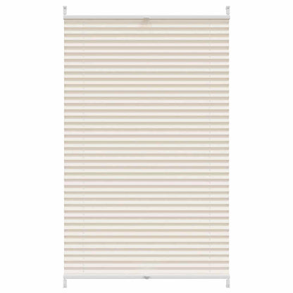 Store plissé enrouleur plissé 70x125cm Crème