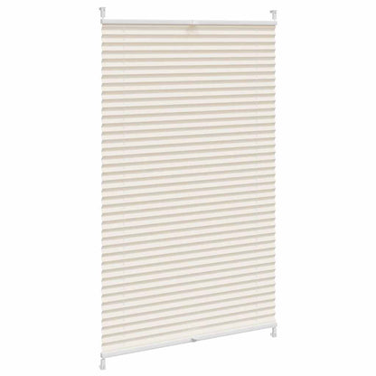 Store plissé enrouleur plissé 70x125cm Crème
