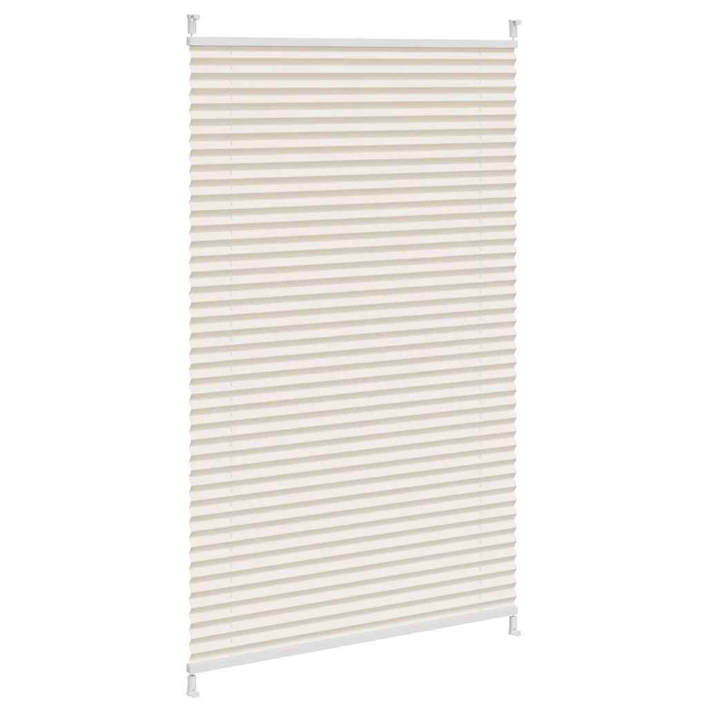Store plissé enrouleur plissé 70x125cm Crème