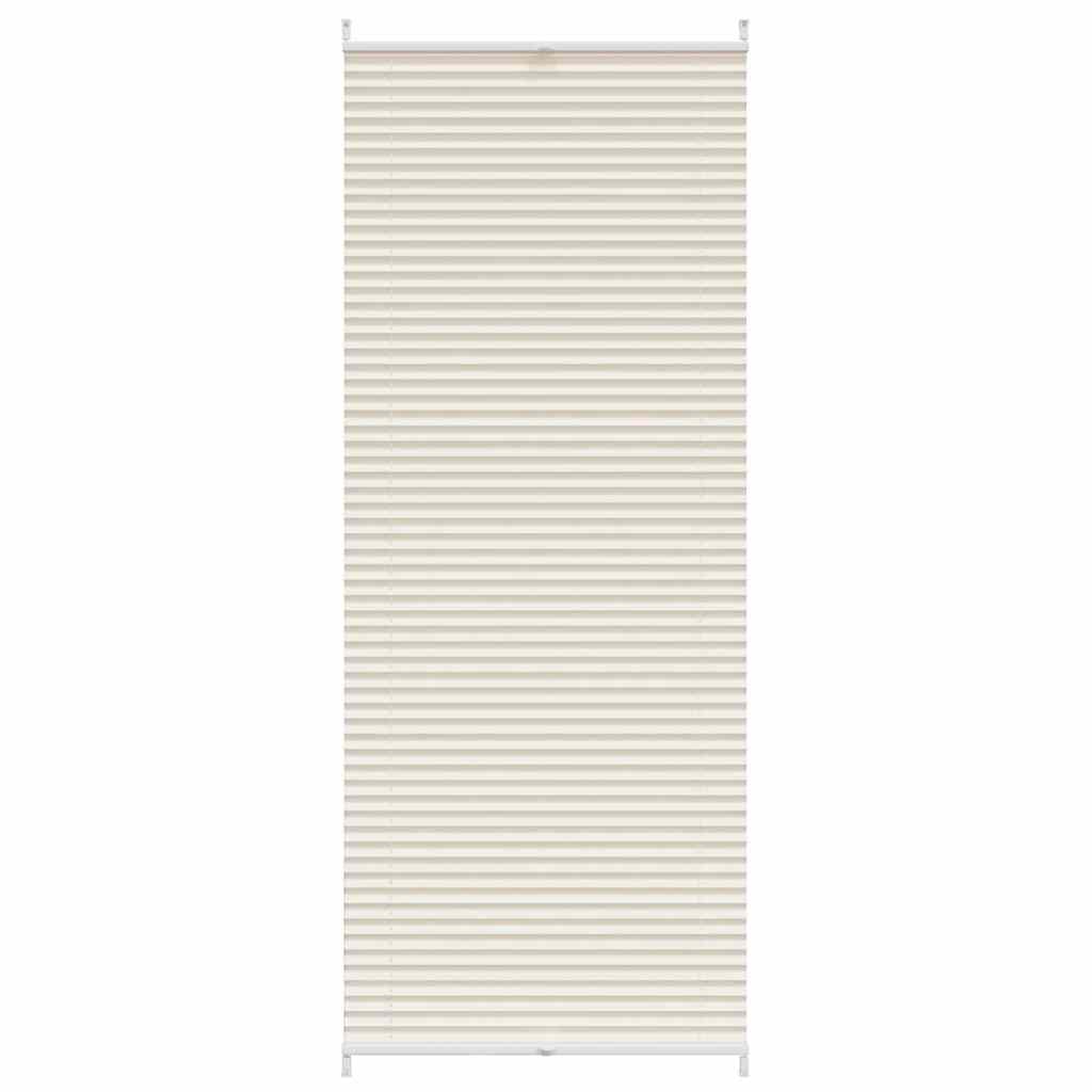 Store plissé enrouleur plissé 70x200cm Crème