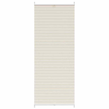 Store plissé enrouleur plissé 70x200cm Crème