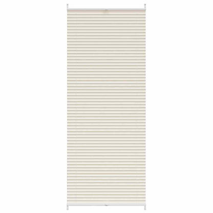 Store plissé enrouleur plissé 70x200cm Crème