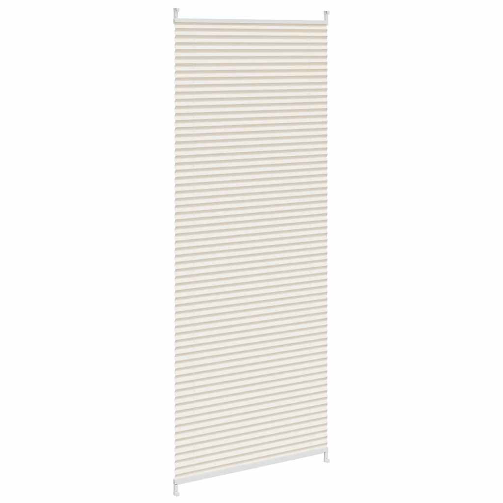 Store plissé enrouleur plissé 70x200cm Crème