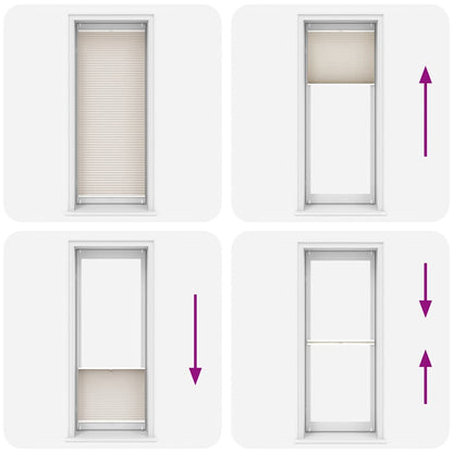 Plissee Faltrollo Rollo Jalousie Plisseerollo 90x200cm Creme