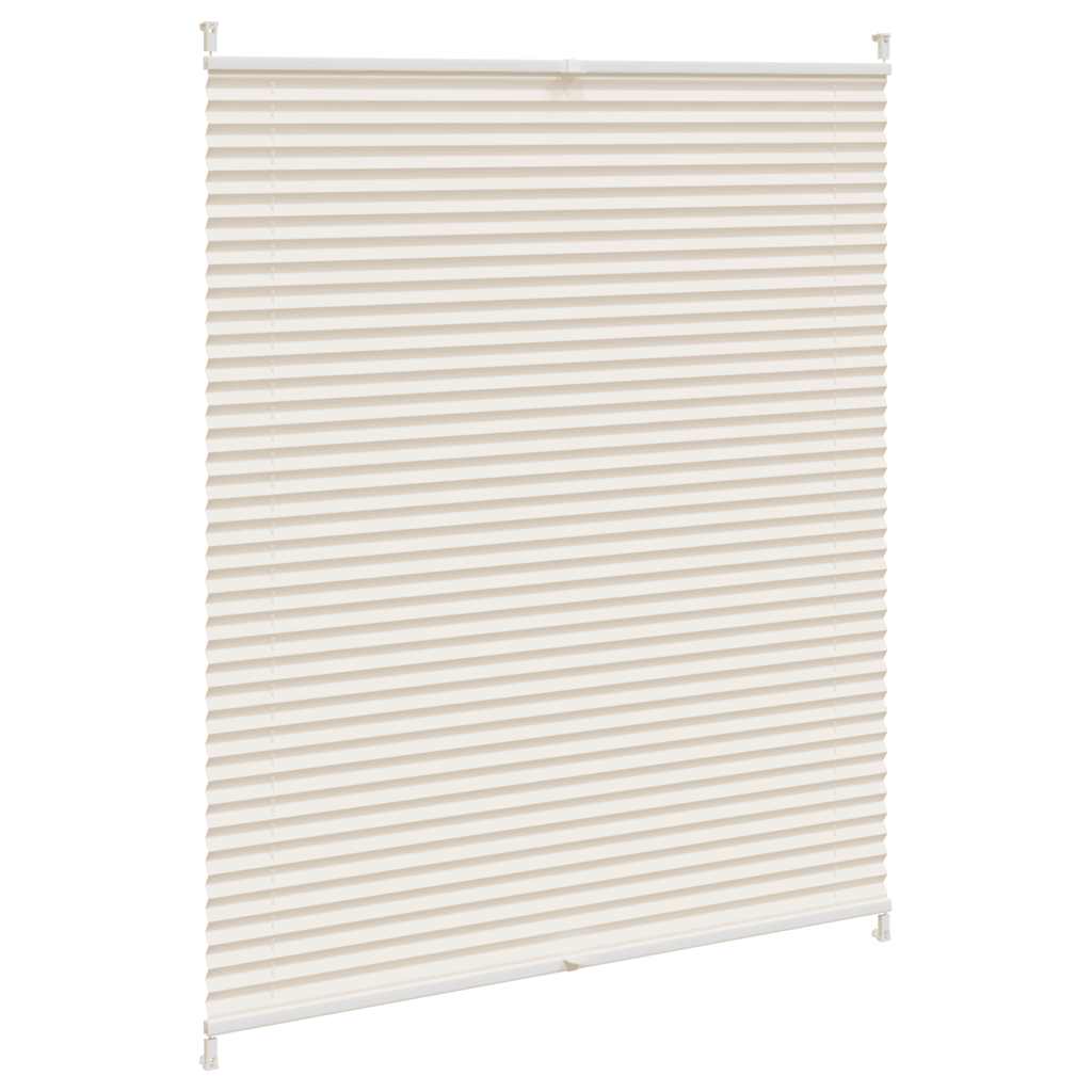 Store plissé 100x125cm Crème