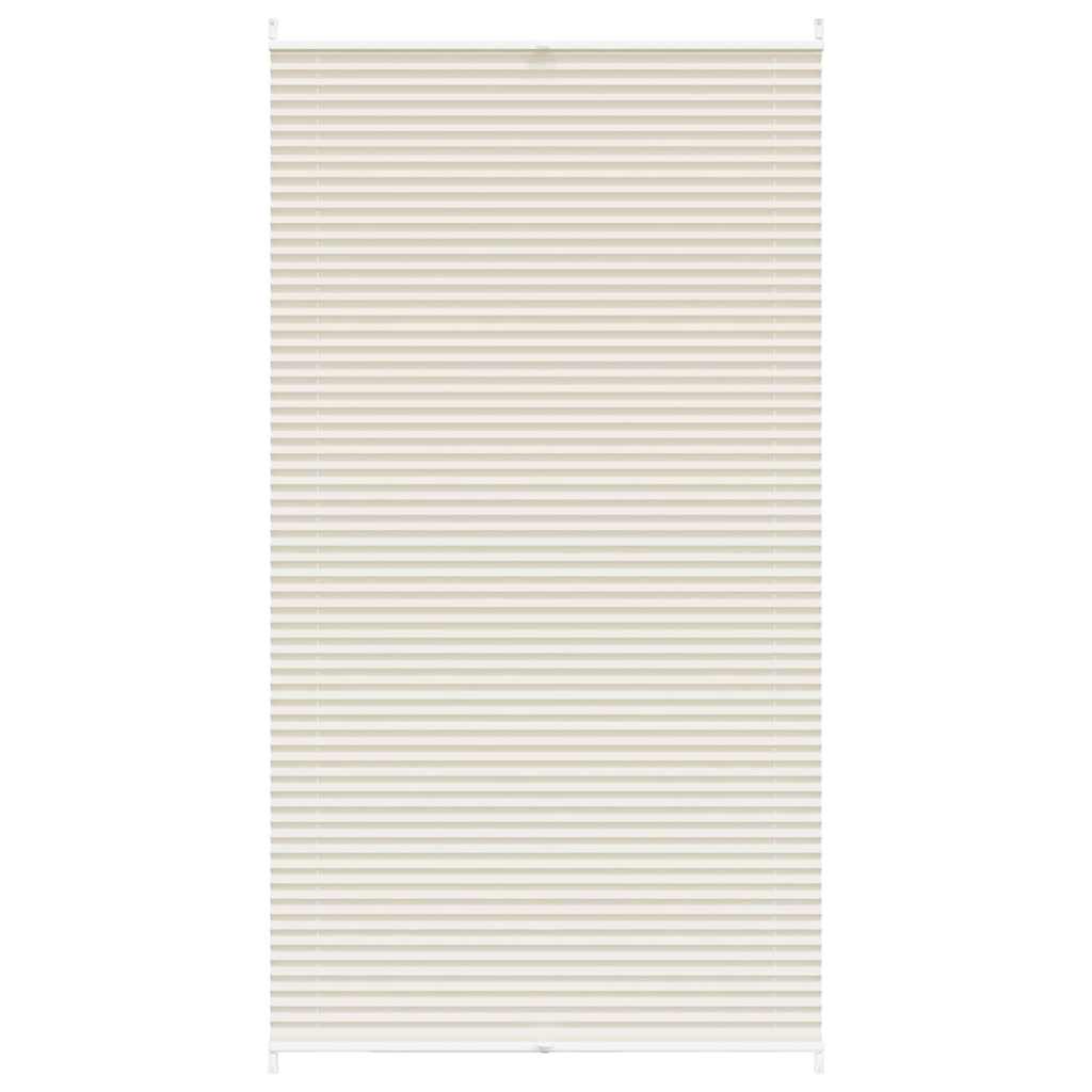 Store plissé occultant 100x200cm Crème