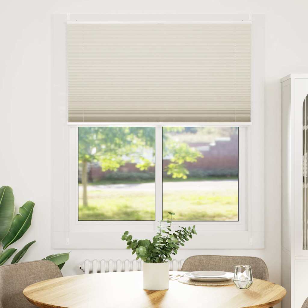 Store plissé 110x100cm Crème