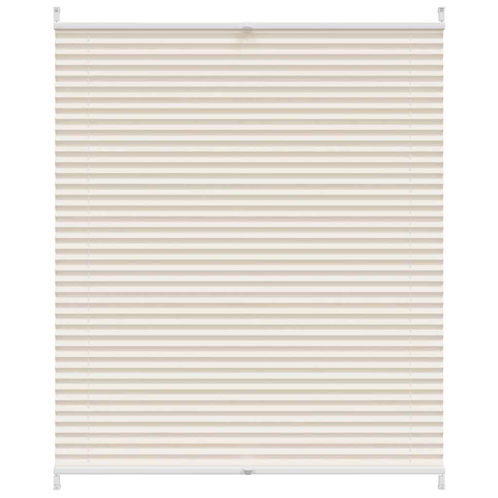 Store plissé pare-soleil 110x150cm Crème