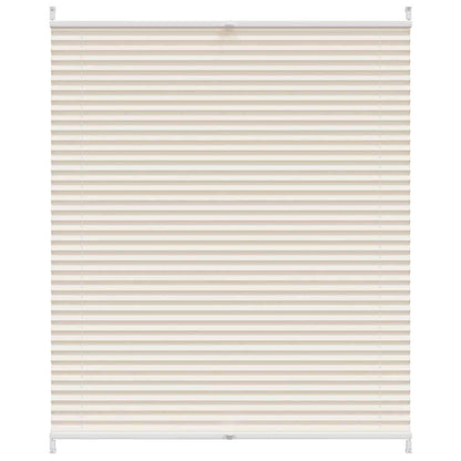 Store plissé pare-soleil 110x150cm Crème