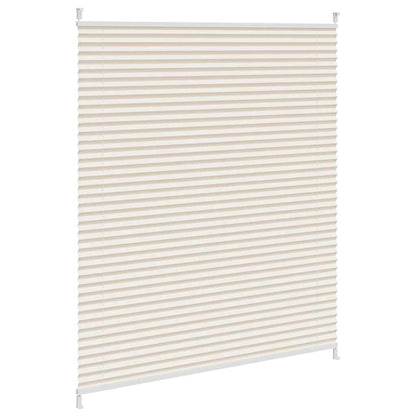 Store plissé pare-soleil 110x150cm Crème