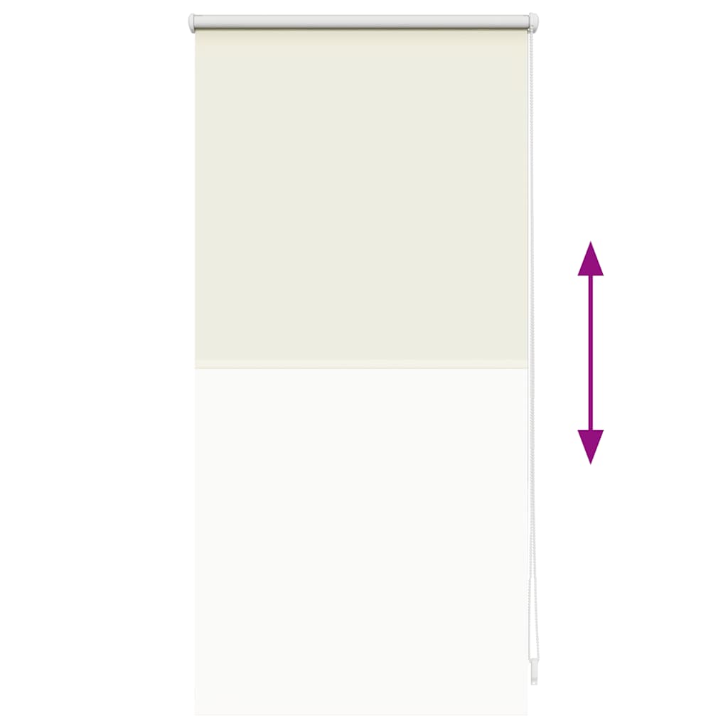 vidaXL Store occultant 44,4 x 100 cm, largeur de tissu 40 cm, blanc cassé
