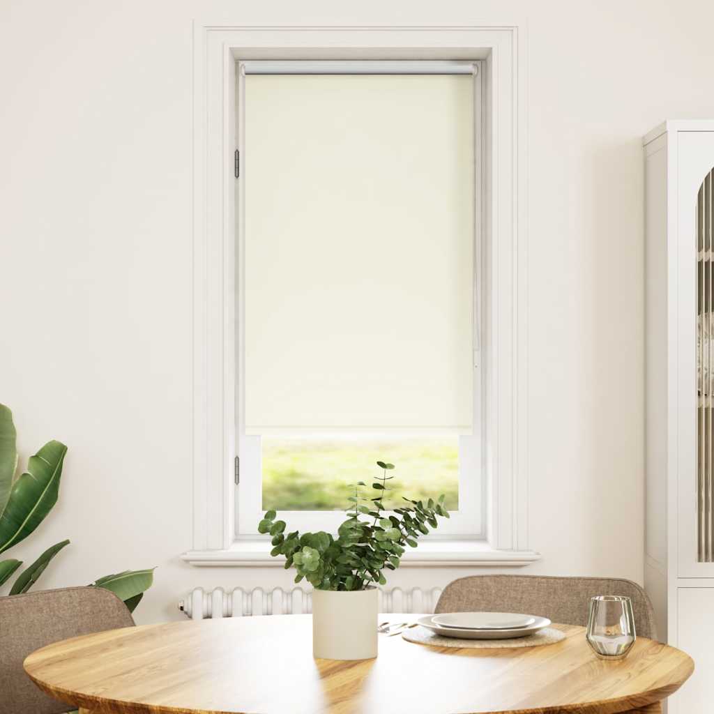 vidaXL Store occultant 44,4 x 100 cm, largeur de tissu 40 cm, blanc cassé