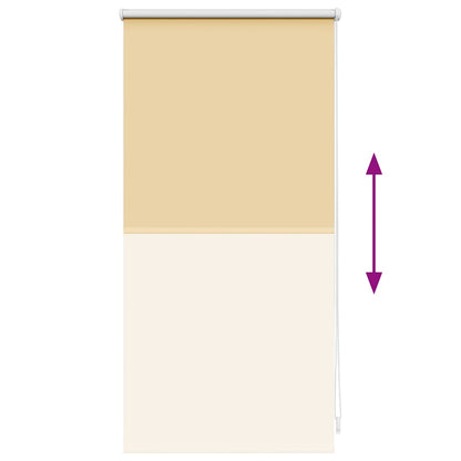 vidaXL Store occultant 44,4 x 100 cm, largeur du tissu 40 cm, beige