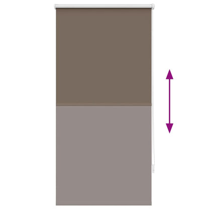 vidaXL Verdunkelungsrollo 64,4 x 120 cm, Stoffbreite 60 cm, Kaffeebraun