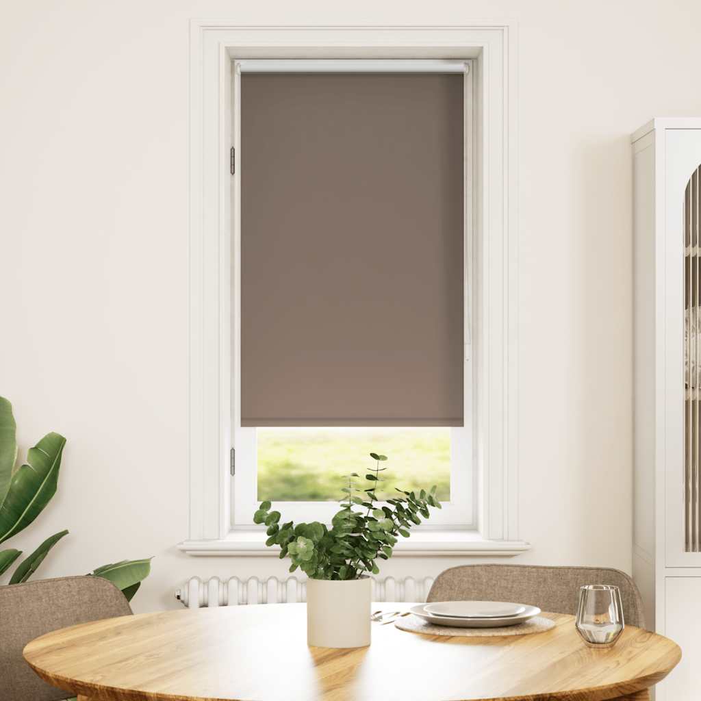 vidaXL Verdunkelungsrollo 64,4 x 120 cm, Stoffbreite 60 cm, Kaffeebraun