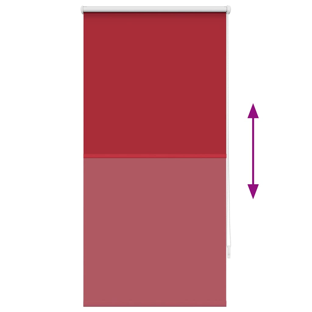 vidaXL Store occultant 64,4 x 120 cm, largeur du tissu 60 cm, Rouge