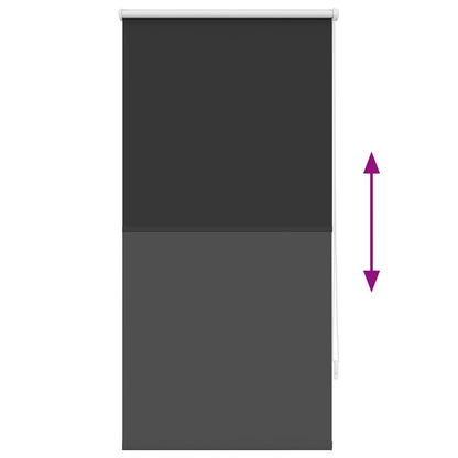 vidaXL Store occultant 64,4 x 120 cm, largeur du tissu 60 cm, noir
