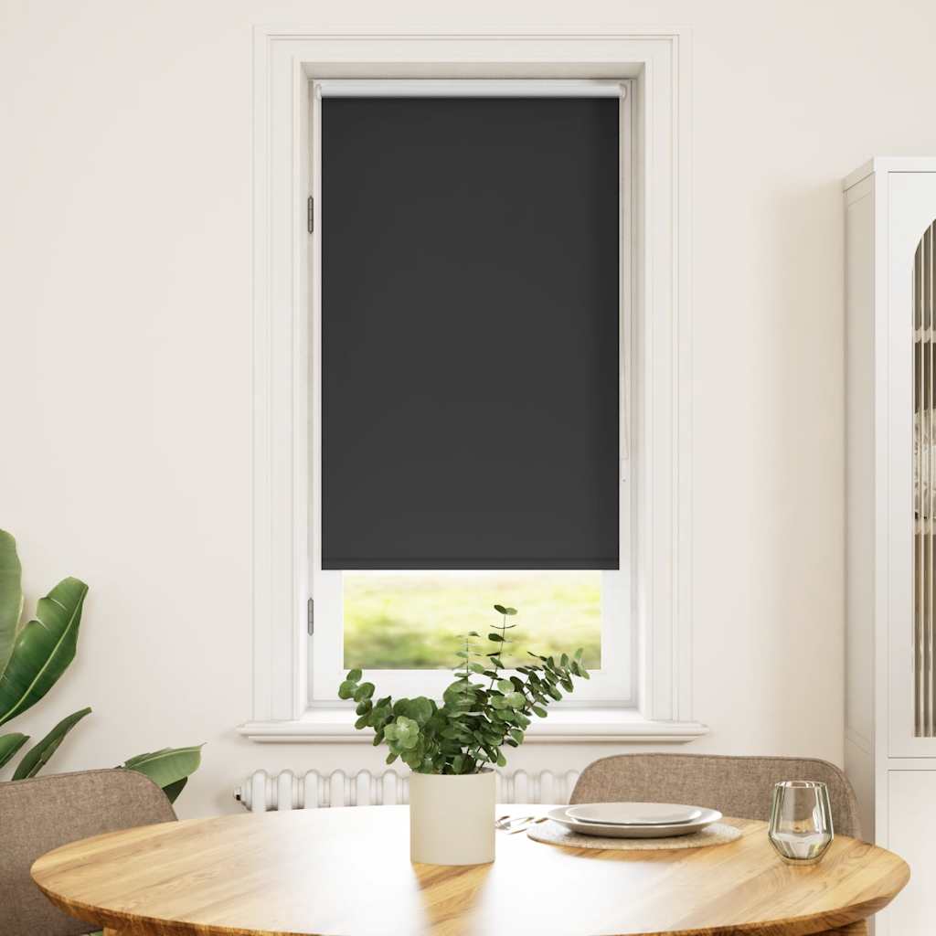 vidaXL Store occultant 64,4 x 120 cm, largeur du tissu 60 cm, noir