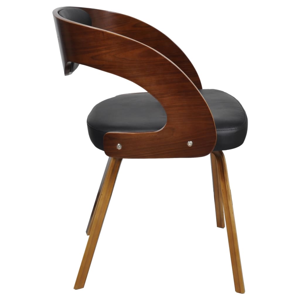 vidaXL Esszimmerstühle 2 Stk. Braun Kunstleder