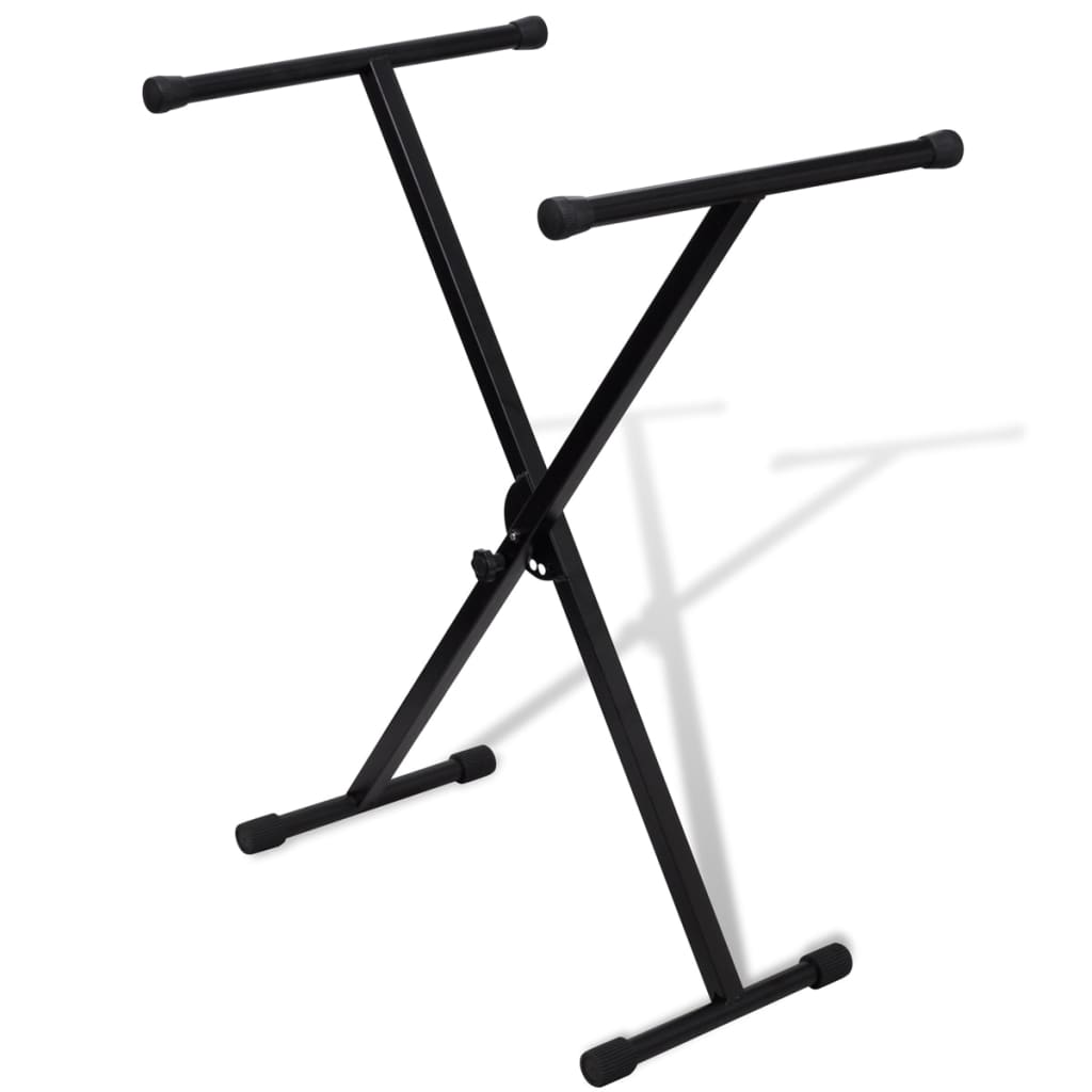 Support de clavier en X réglable à simple croisillon