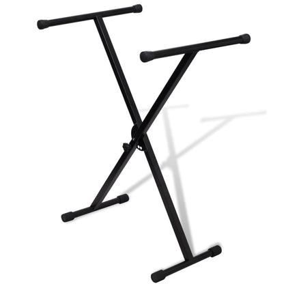 Support de clavier en X réglable à simple croisillon