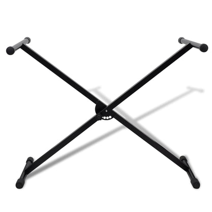 Support de clavier en X réglable à simple croisillon