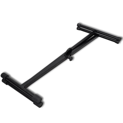Support de clavier en X réglable à simple croisillon