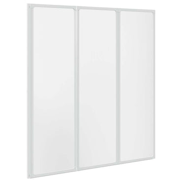 Duschwand 141 x 132 cm 3 Paneele Faltbar