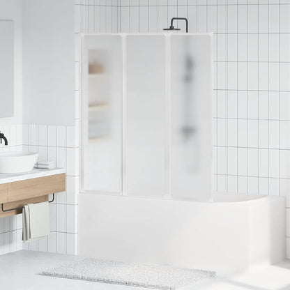 Duschwand 141 x 132 cm 3 Paneele Faltbar