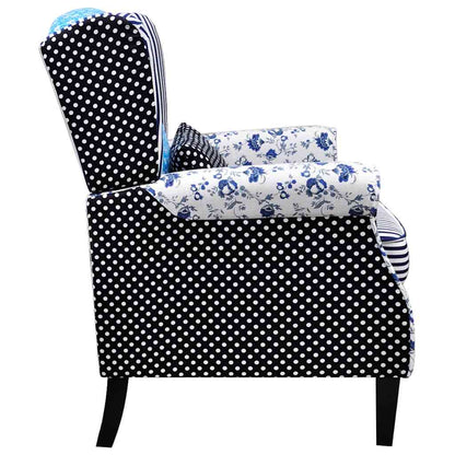 vidaXL Sessel mit Patchwork-Design Stoff