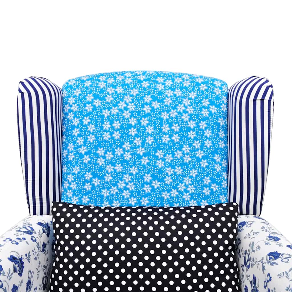 vidaXL Sessel mit Patchwork-Design Stoff