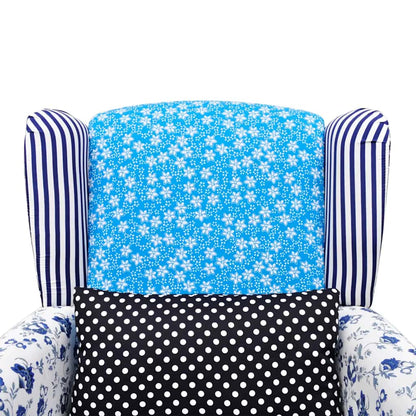 vidaXL Sessel mit Patchwork-Design Stoff