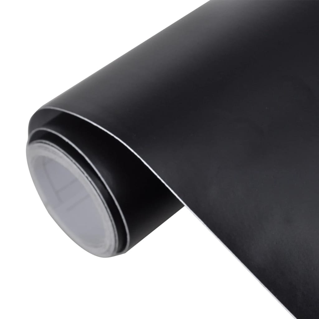 Film adhésif pour voiture noir mat 500x152 cm imperméable sans bulles