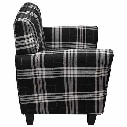 vidaXL Sessel mit Sitzpolster Schwarz Stoff