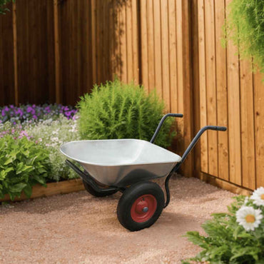 Outil de jardin Brouette à deux roues 66 L