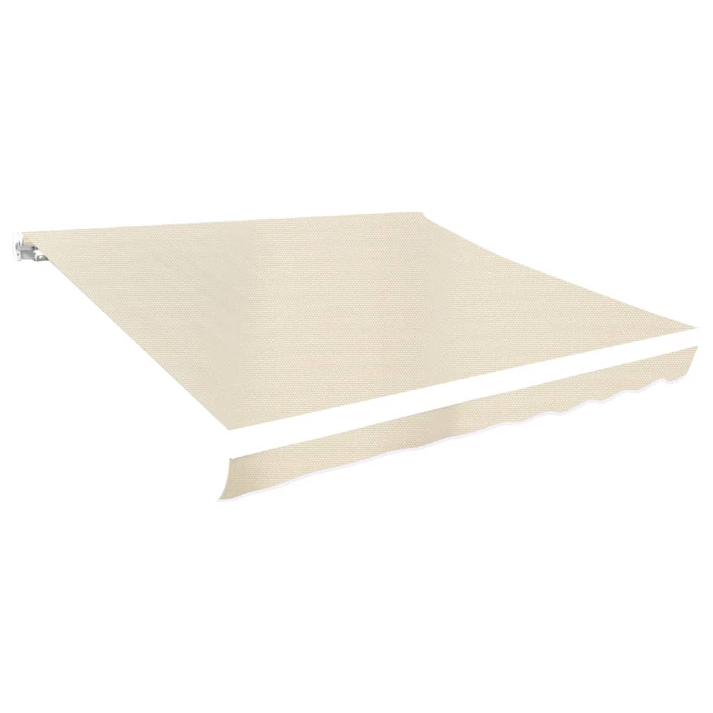vidaXL Toile de store banne en toile écrue 4x3 m (sans cadre)