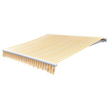 vidaXL Markisenbespannung Canvas Sonnenblumengelb & Weiß 3x2,5 m