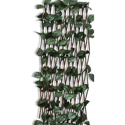 vidaXL Weidengitter 5 Stk. mit künstlichen Blättern 180×90 cm