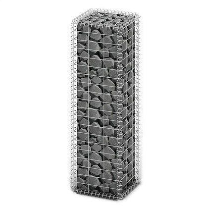 vidaXL Gabionenkorb avec couvercles, fil galvanisé 100 x 30 x 30 cm