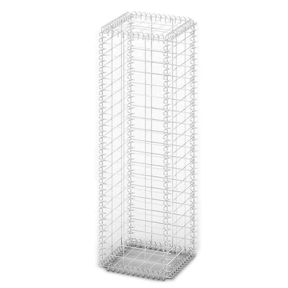 vidaXL Gabionenkorb avec couvercles, fil galvanisé 100 x 30 x 30 cm