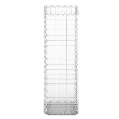 vidaXL Gabionenkorb avec couvercles, fil galvanisé 100 x 30 x 30 cm